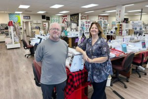 Central Sewing's owners Keith MacMillan and Muriel Jensen. Photo courtesy Central Sewing.